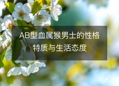 AB型血属猴男士的性格特质与生活态度