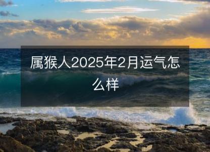 属猴人2025年2月运气怎么样