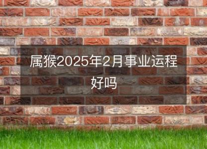 属猴2025年2月事业运程好吗