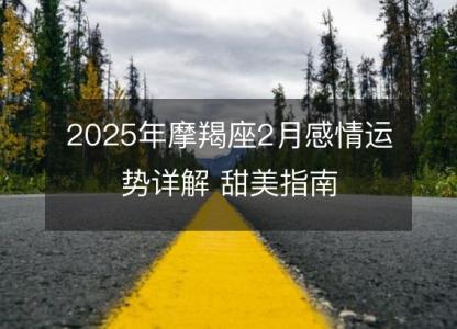 2025年摩羯座2月感情运势详解 甜美指南